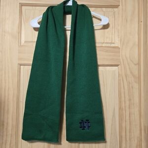 Notre Dame Green Blue Scarf With Embroidery N &D